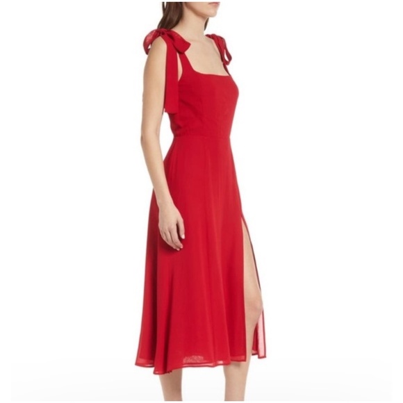 NEW Reformation Twilight Dress Cherry 2 - Picture 7 of 16